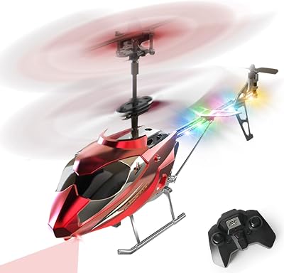 VATOS RC Helicopter 2.4G with LED One Key Take Off Indoor Flying USB Charging