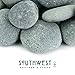 Mexican Beach Pebbles | 20 Pounds of Smooth Unpolished Stones | Hand-Picked, Premium Pebbles for Garden and Landscape Design | Black, 3 Inch - 5 Inch