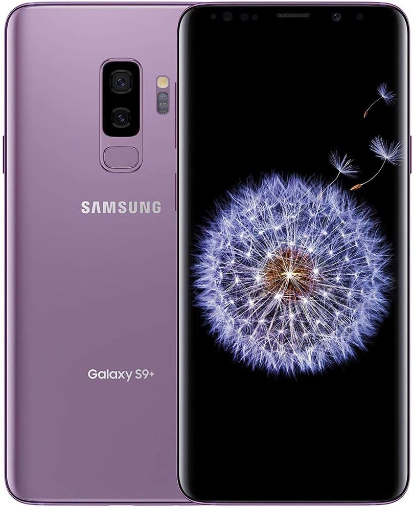 Samsung Galaxy S9+ Plus (64GB, 6GB RAM) 6.2" Display, IP68 Water Resistance GSM Unlocked G965U (64 GB, Lilac Purple)
