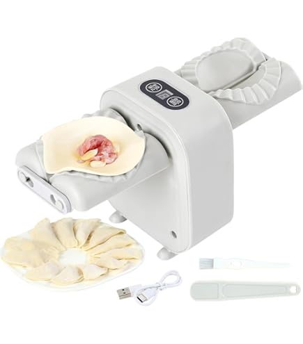 Amazon.com: YUNLAIGOTOP 餃子包裝機140W 商用電動餃子皮機直徑8 公分