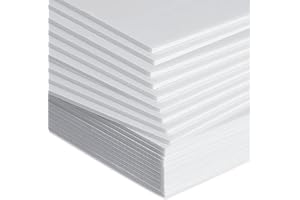 LOSYHU 20 Pack White Foam Board for Projects 12"x16.5" Foam Core Board 1/5" Thick Polystyrene Foam Sheet Foam Backing Board Poster Foam Board Sheets for Art Crafts, School, Presentation, Wedding