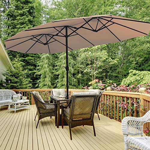 Tangkula 15 Ft Patio Double Sided Umbrella with Base ... Tangkula 15 Ft Patio Double Sided Umbrella with Base ... on {keyword}