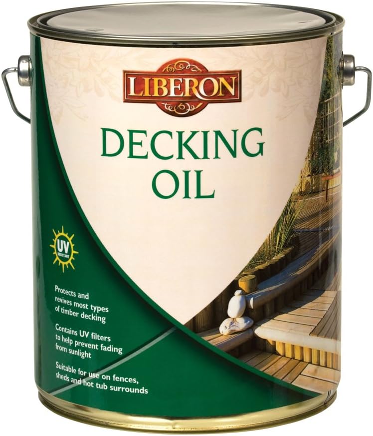 Libéron Decking Oil 5 Litre Clear – Feeds, Protects & UV Filters