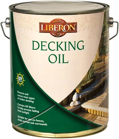 Libéron Decking Oil 5 Litre Clear – Feeds, Protects & UV Filters