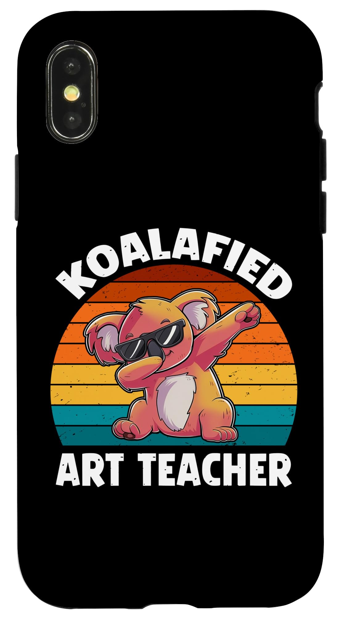 iPhone X/XS Koalafied Art Teacher School Funny Koala Lover Case