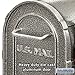 Salsbury Industries 4850D-PEW Deluxe Rural Mailbox, Pewter