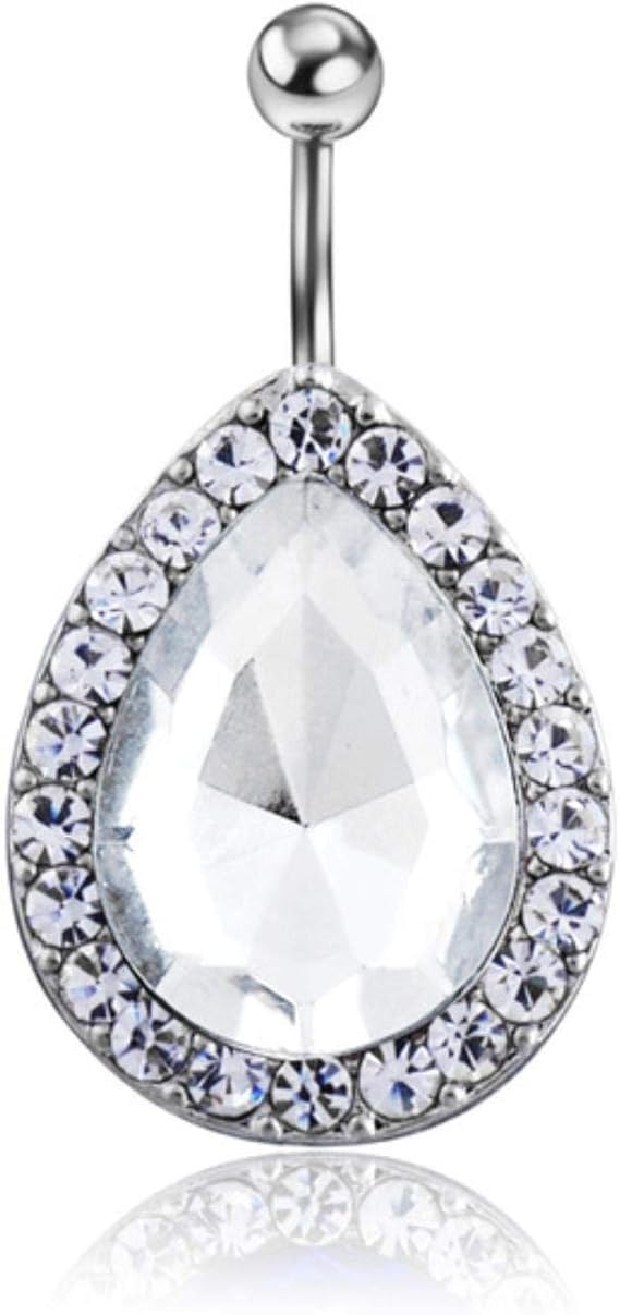 5 Pcs/lot Stainless Steel Belly Button Ring Body Jewelry Piercing