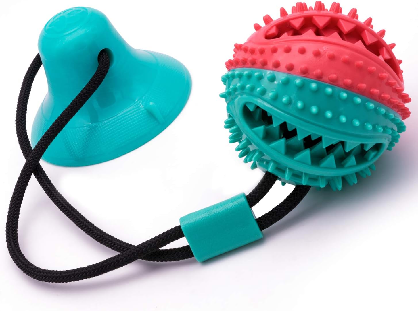 Suction Cup Dog Toy with Ball, Indoor Chew Toy for Puppy, Rope Toy for Puppies, Powerful Vacuum Suction Cup and Durable Rope
