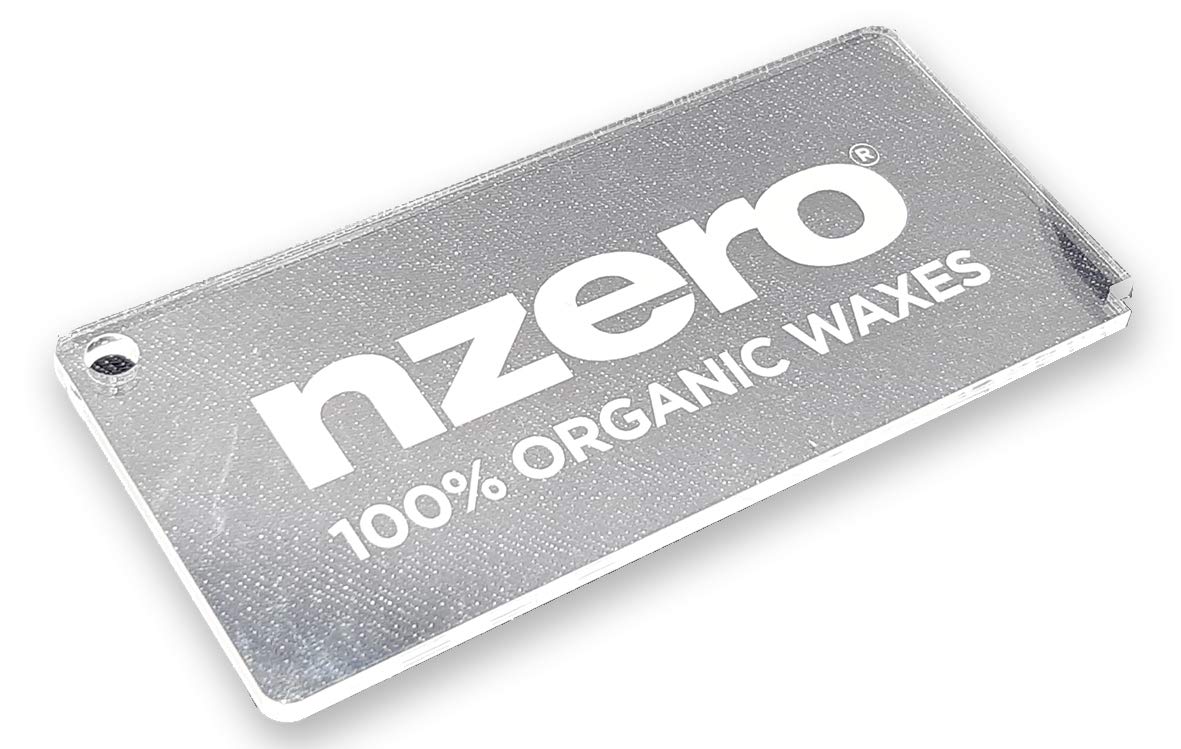 NZEROWAX - Acrylic Scraper 4 mm Maintenance Skiing and Snowboarding Soles - Transparent 130 x 60 mm
