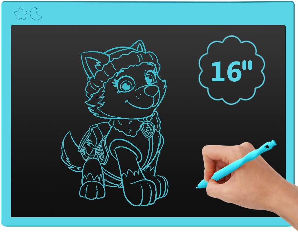 Ksera LCD Writing Tablet, 16 Inch Kids Drawing Board,LCD Doodle Board, Drawing Tablet for Kids，Drawing Pads Best Gift and Learning Toys for 2-10 Years Old Boy and Girls
