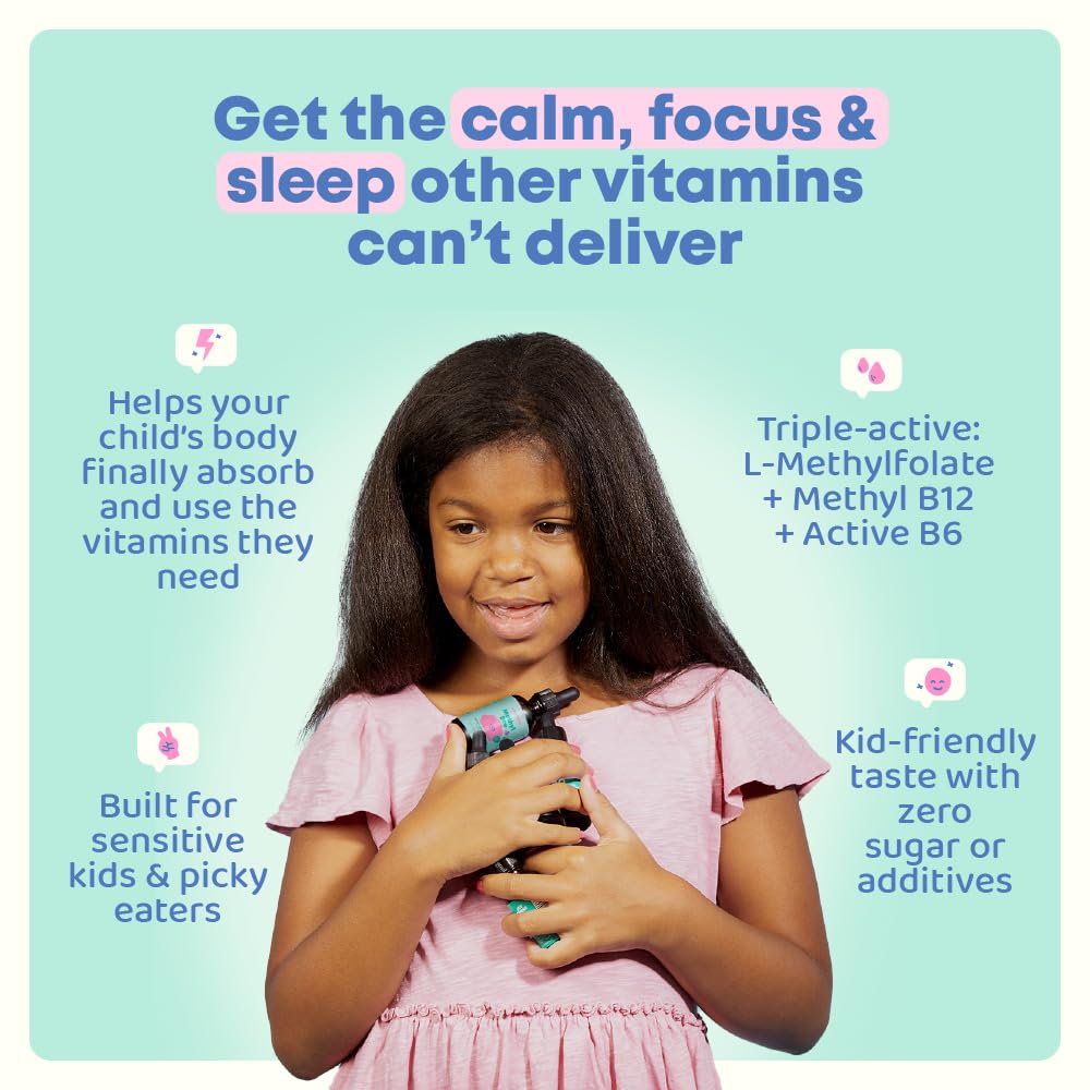 JoySpring Methylfolate for Kids | 5-MTHF Plus Methyl B12 with B6 (P5P) - MethylBee - MTHFR Supplement Kids B12 Vitamin | Folinic Acid Alternative | Berry Lemonade Drops | 30 Servings