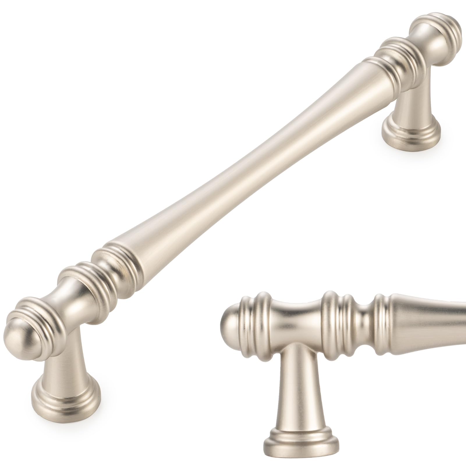 KOOFIZO 20-Pack Classical Cabinet Pull - Brushed