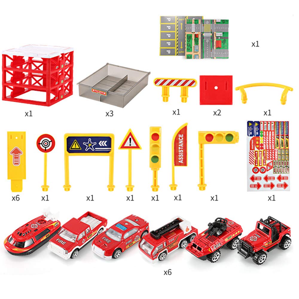 toy car garage with ramps