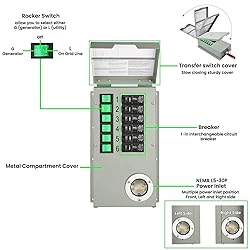 Nature's Generator Transfer Switch 6 Circuits 120V