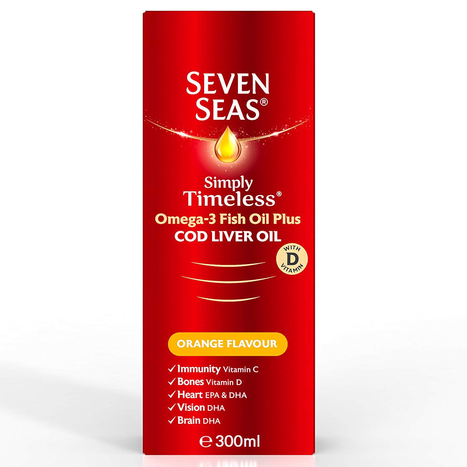 Seven Seas Pure Cod Liver Oil Orange Syrup 300ml Buy Online in United