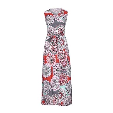 vestito lungo senza maniche