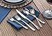 Artaste 56525 Rain II Forged 18/10 Stainless Steel Flatware 20 Piece Set, Service for 4, Silver