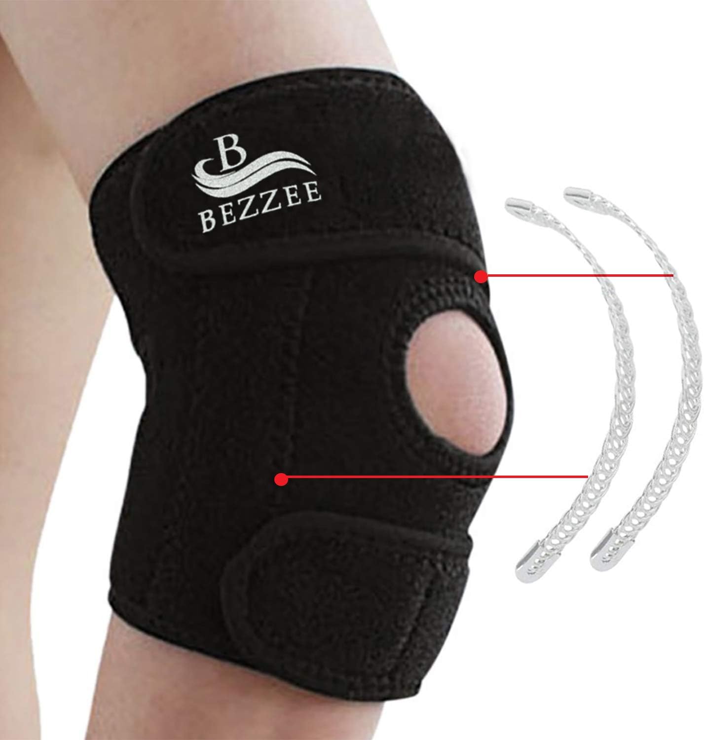 Elbow Brace - Adjustable Neoprene Brace - Elbow Strap with Dual Fastener for Arthritic Pain Relief, Sports Injury, Tennis, Golfers, Tendonitis, Weight Lifting, Rock Climbing