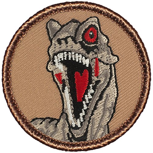 Dinosaur Raptor Head Patrol Patch - 2