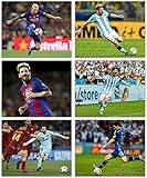 Lionel Messi Poster Collection - The Great member of Club Barcelona and Team Argentina in our Soccer Wall Art Series - Set of 6 8x10 Photos