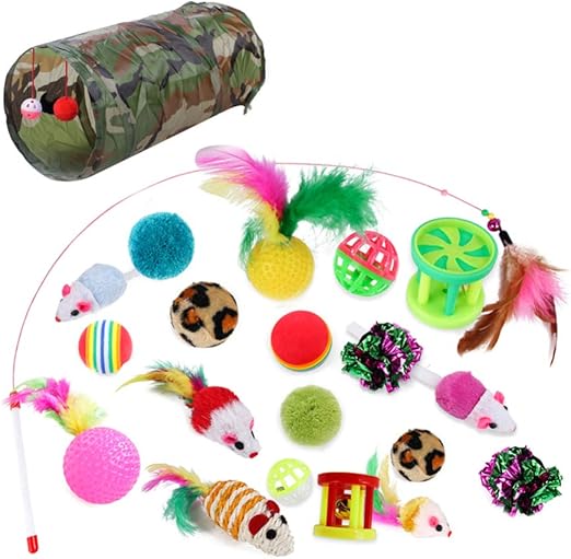 POPETPOP 21pcs/Set Cat Toys Kitten Toys Assortments Cat