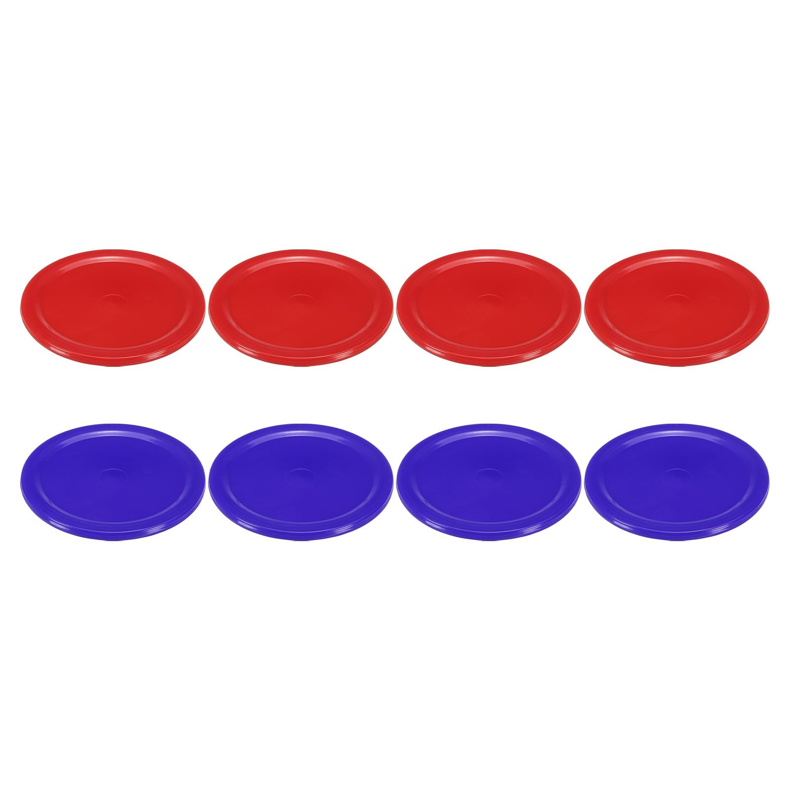 PATIKIL Air Hockey Pucks 2.5 Inch, 8Pcs Air Hockey Heavy Replacement Pucks for Table Game Equipment Accessories, 4Pcs Per Color