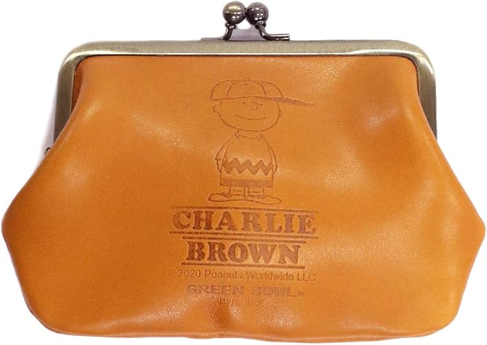 Amazon 日本製 Snoopy スヌーピー Leather Coin Purse レザー コインパース 財布 がま口 F柄キャメル Free オールドベティーズ Old Betty S 財布