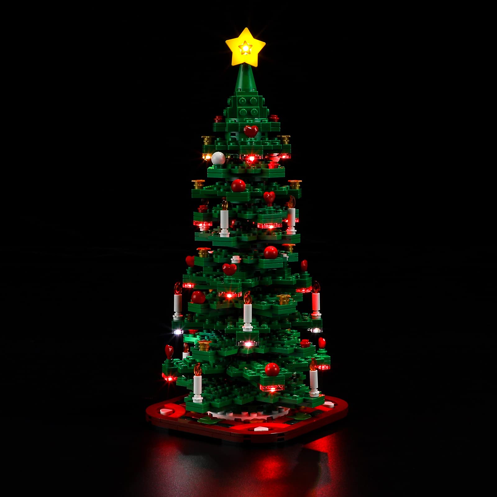 MENZAVA LED Light Set Compatible with LEGO 40573 Christmas Tree Building Blocks Model - Model Set NOT Included