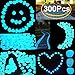 Outee 300 PCS Glow Pebbles Stones Glow in The Dark Stones Garden Decor Glow Gravel Stones for Garden Walkway, Man-Made, Blue