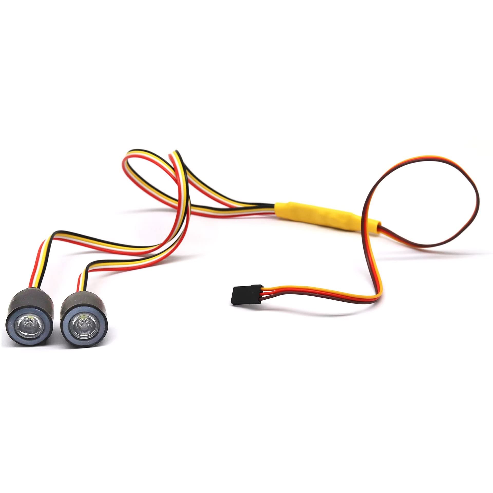 WANGCL 12 Modes Multicolour RC Headlights 19mm RC Car Light RC Demon Eyes Headlights for 1/10 RC Car Traxxas TRX-4 Axial Scx10 RC4WD D90 RC Crawler Accessories