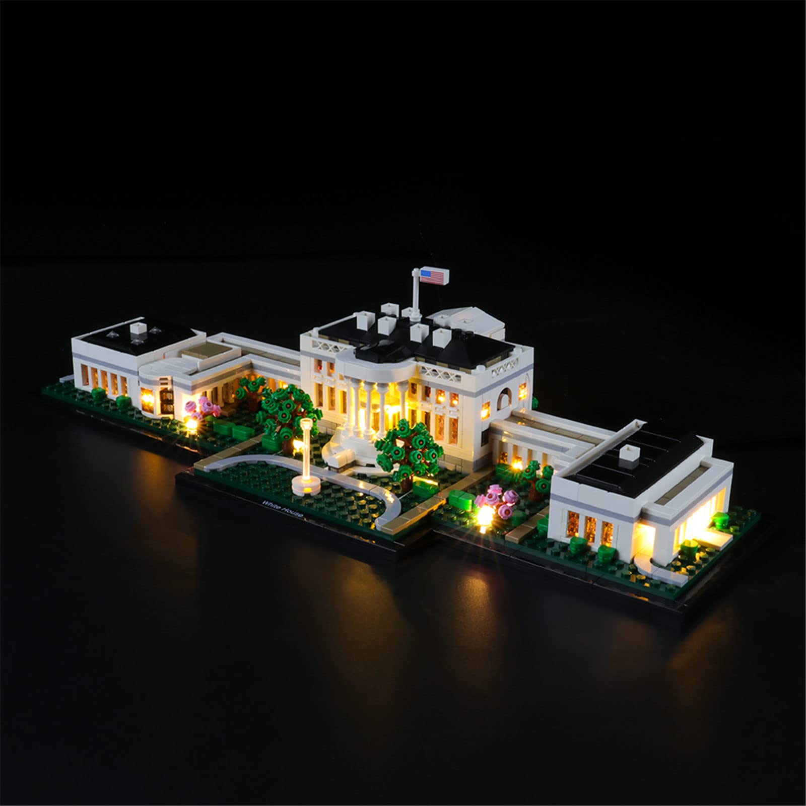 MENZAVA LED Light Set Compatible with LEGO 21054 The White House Architecture Building Blocks Model - Model Set NOT Included
