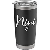 Nini Gifts For Women Grandma Heart Mother's Day Nini Stainless Steel Insulated Tumbler