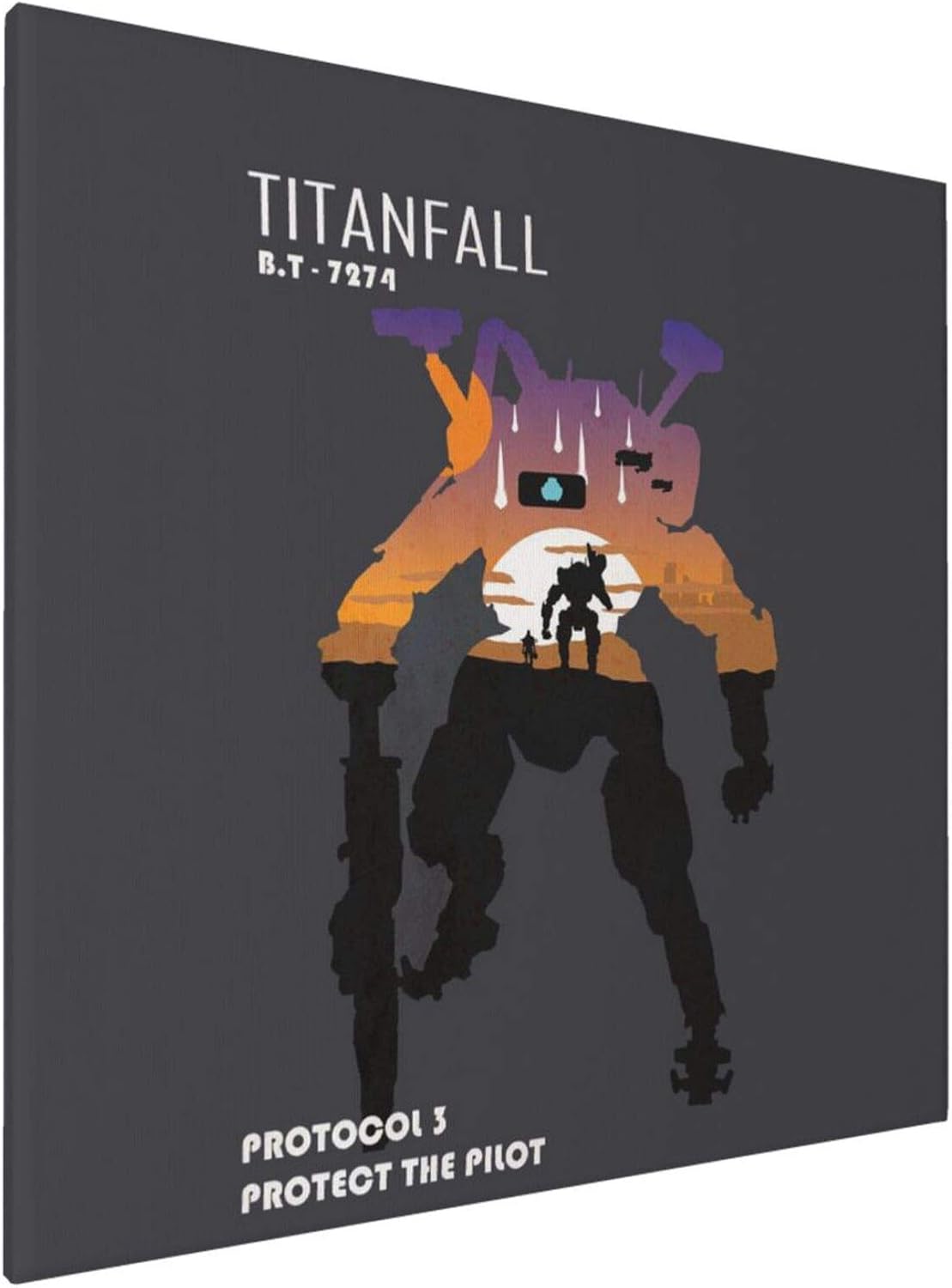 Amazon Com Canvas Prints Wall Art Paintings xin Titanfall 2 Titan Class Bt 7274 Pictures Home Office Decor Framed Posters Prints Posters Prints