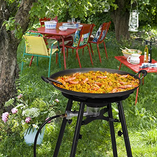 Onlyfire UPGRADED Paella Burner and Stand Set with 21 Inch Frying Pan