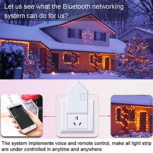Sumaote BT Mesh Smart Bridge for Smart Home Wide Range Device Network, Enables Remote Access to the Bluetooth Lighting, Compatible with Amazon Alexa and Google Home