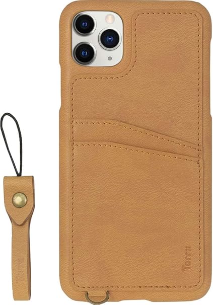 Amazon Torrii Iphone 11 Pro Max 対応 ケース カード 収納 背面 2枚 フィンガー ストラップ 付き レザー ハード カバー ストラップホール 付き スマホケース Apple Iphone11 Pro Max アイフォン11プロマックス 対応 Koala ブラウン
