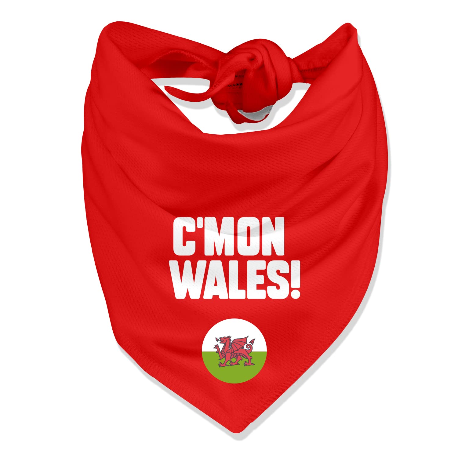 Dogsy Wales Dog Bandana | Wales Bandana for Dogs | Support Your Nation | Football Dog Bandana | Wales Dog Accessories (Large)