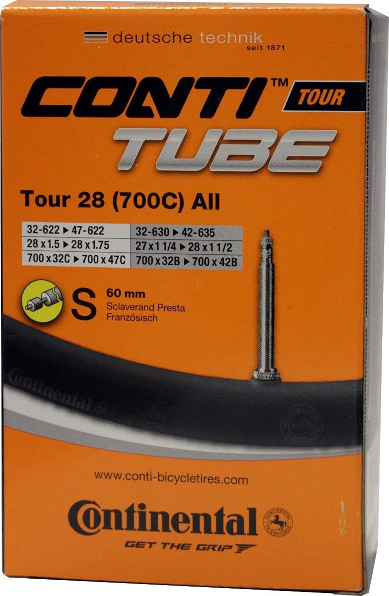 Continental Tour 28 All Bicycle Inner Tube - Black, 32/47-609/642 , 182041 , s60