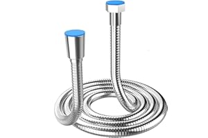 1M Shower Hose, Expandable Stainless Steel Anti-Explosion, Universal Anti Kink Shower Hose (G1/2 inch).…