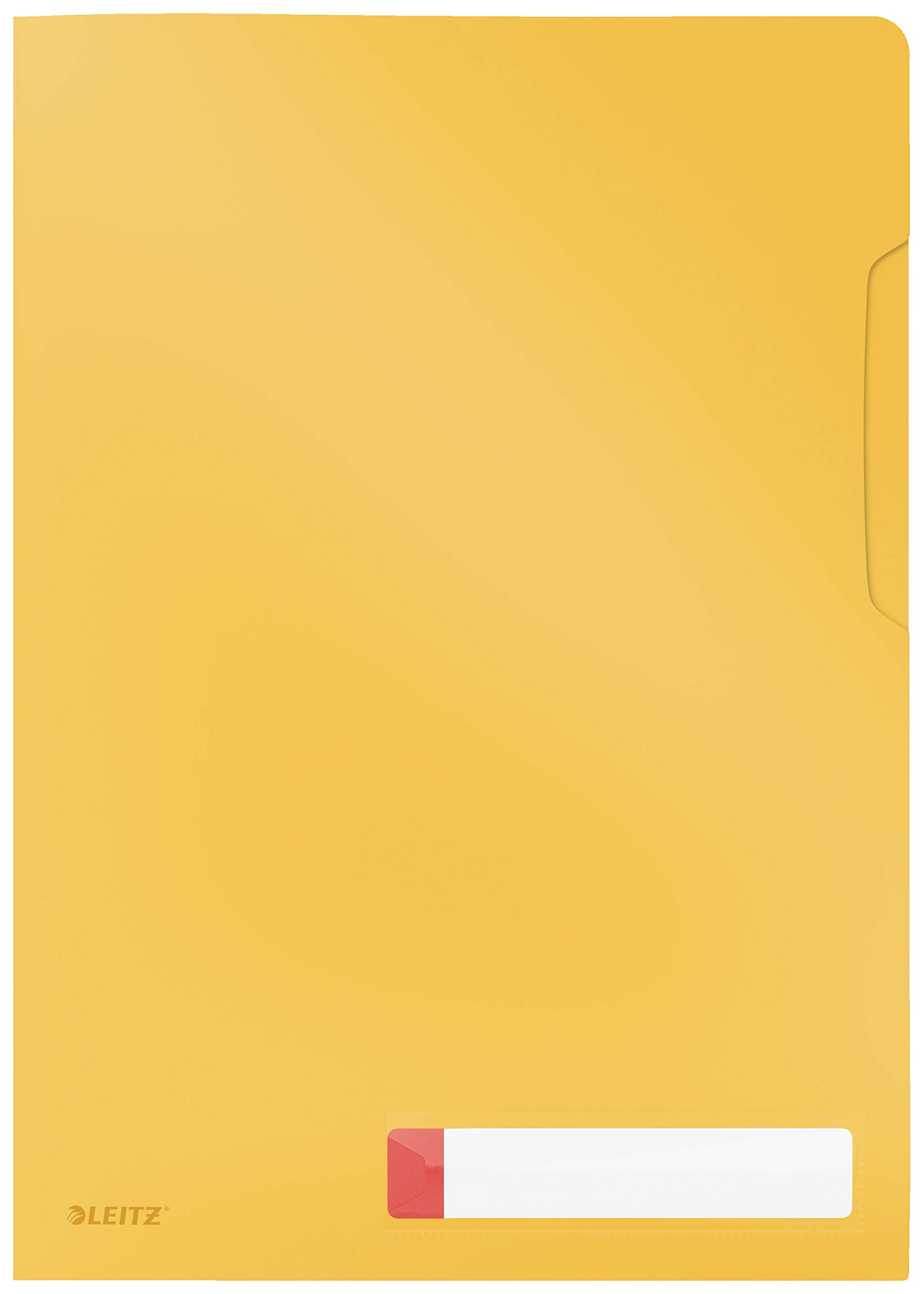Leitz A4 Privacy Folder, 40 Sheet Capacity, Pack of 3, Cosy Range, Warm Yellow, 47080019