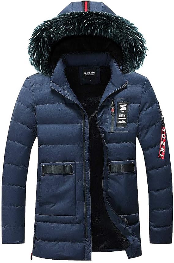 Amazon メンズダウンジャケット メンズウォームジャケットコート 冬 メンズコート 春の屋 メンズ秋冬ジャケットオーバーコートアウトウェアスリムロングトレンチファスナーキャップコート コート ジャケット 通販