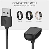 AWINNER 2 Pack Charger Cable for Fitbit Charge 5 6 Luxe Replacement USB Cable view 2
