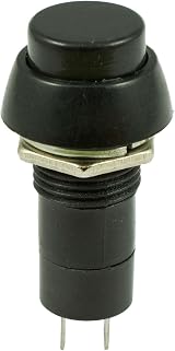 Switch Electronics Black Latching Push Button On/Off SPST 12mm 3A 250VAC view 2