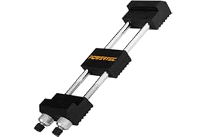 POWERTEC Sharpening Stone Holder – Adjustable Whetstone Stone Holder 5.5" to 9", Non-Slip Rubber Base for Secure Knives Sharpening for Kitchen w/knife Sharpener, Wet, Diamond Stone(71013)