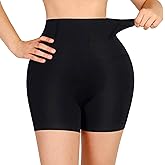 Women's Shapewear Shorts Tummy Control Underwear, Butt Lifting Thigh Slimmer Body Shaper for Under Dresses Black