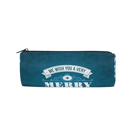 Amazon Com Pencil Case Merry Christmas Decoration Canvas Big