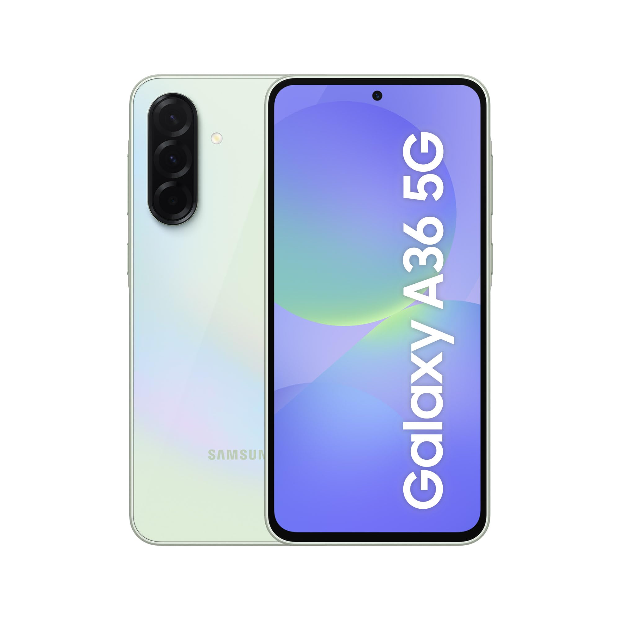 Samsung Galaxy A36 5G AI Smartphone ohne Vertrag, Simlockfreies AI Handy mit Android, 6 GB RAM, 128 GB Speicher, 50-MP-Kamera, Awesome Lime, 2,5 Jahre Herstellergarantie [Exklusiv auf Amazon]