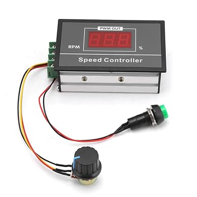 DC 6-60 V 12 V 24 V 36 V 48 V 30A PWM DC Motor Drehzahlregler, Durable Stufenlose Drehzahlregelung Start Stop Schalter für Mo