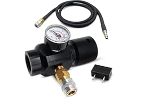 MADAT Paintball CO2 Regulator Pressure with Mini Gauge and Hose for Paintball Tank Sef Super Fast Refresh Airsoft HPA Regulator Input 1500Psi Output 0 to 150Psi
