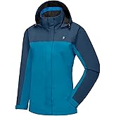 Little Donkey Andy Women’s Waterproof Rain Jacket Lightweight Outdoor Windbreaker Rain Coat Shell for Hiking, Travel